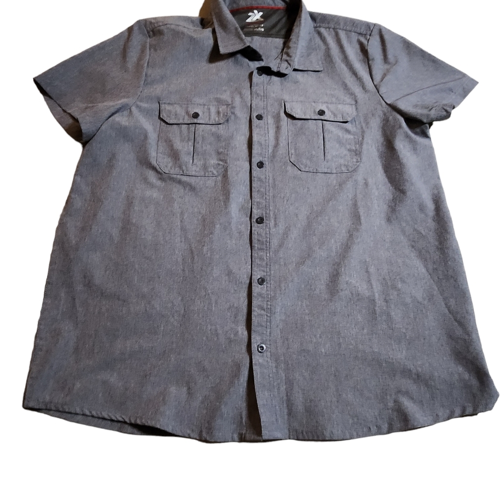 ZeroXposur Men's Travel Series Button Down Short Sleeve Shirt Size XXL C22